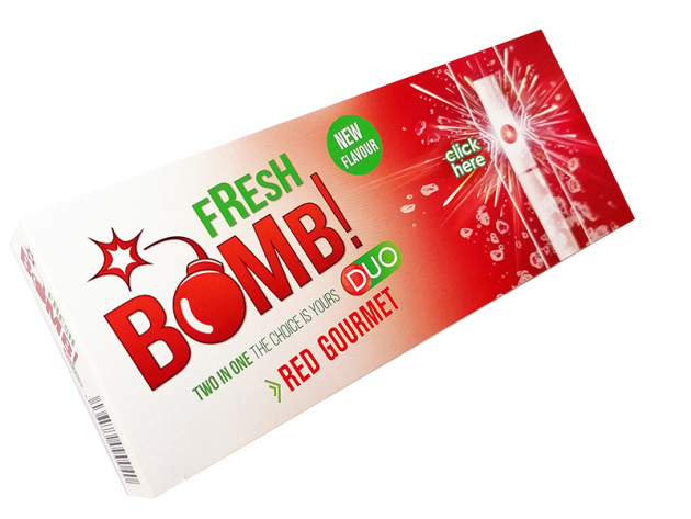 100 Fresh Bomb Spearmint Click Hülsen mit Aromakapsel, 2,60 €