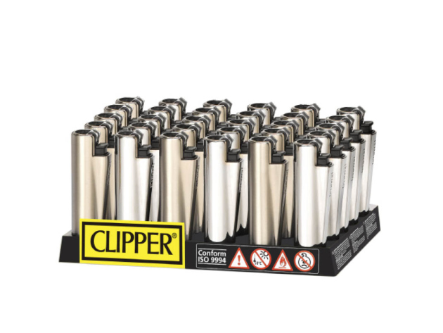 Clipper Cover SILVER, Micro Metal, 30er Display