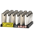 Clipper Micro Metal Cover SILVER, 30er Display