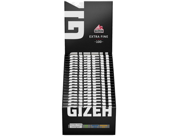 Gizeh Black Extra Fine 20 booklets each 100 leaves