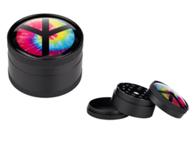 Grinder Dreamliner "Peace" bunt Metall, 4-tlg., Ø 50 mm