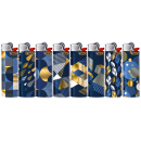 BIC Maxi J26 Reibrad Feuerzeuge "Gold Blau". 50er Display