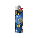 BIC Maxi J26 Reibrad Feuerzeuge "Gold Blau". 50er Display