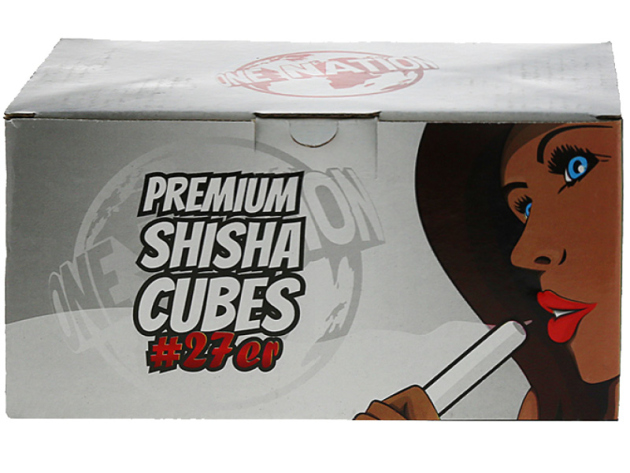 ONE NATION Premium Shisha Cubes #27er (Kokos), 1 Kg
