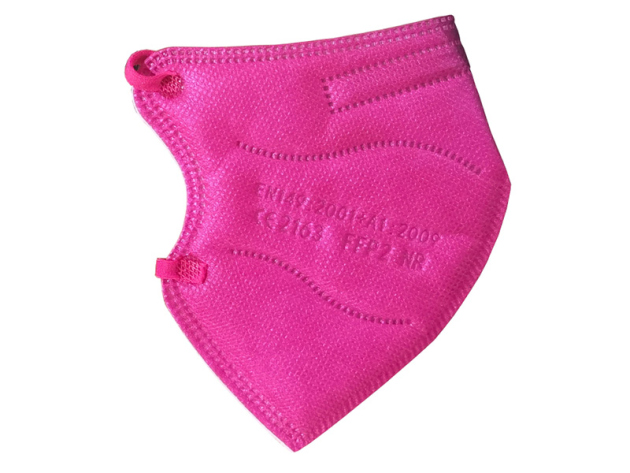 Mundschutz für Kinder FFP2, Pink, einzeln verpackt