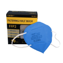 Mundschutz FFP2 Schutzmaske, Hellblau, einzeln verpackt