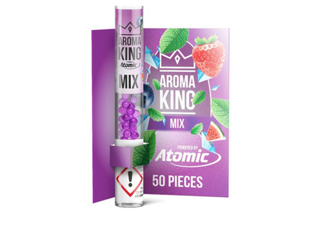 Aroma King Pen Applikator Aromakugeln MIX (versch. Früchte); Packung mit 50 Kugeln; nachfüllbar