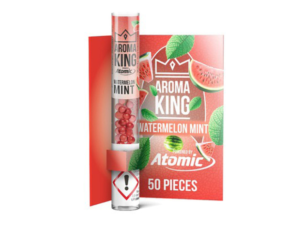 Aroma King Pen Applikator Aromakugeln "Watermelon Mint" (Wassermelone, Minze), Packung mit 50 Kugeln; nachfüllbar