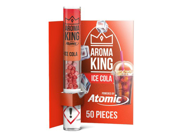 Aroma King Pen Applikator Aromakugeln Ice Cola (gekühlte Cola), Packung mit 50 Kugeln; nachfüllbar