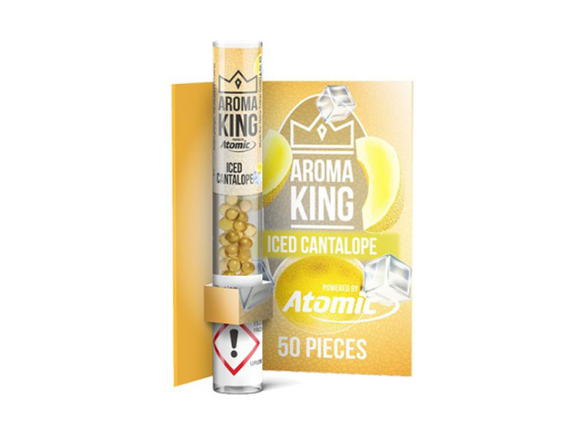 Aroma King Pen Applikator Aromakugeln "Iced Cantaloupe" (vereiste Melone), Packung mit 50 Kugeln; nachfüllbar