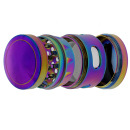 Grinder Rainbow Metall; Magnetverschluss; 4-tlg.; 4 x4,5 cm