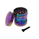 Grinder "Rainbow" Metall; Magnetverschluss; 4-tlg.; 4 x4,5 cm