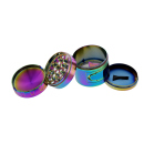 Grinder "Rainbow" Metall mit Auffangkorb, 4-teilig; 7,1 cm x 6,15 cm