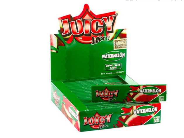 Juicy Jay`s Watermelon  King Size Slim 24 Hefte je 32 Blatt