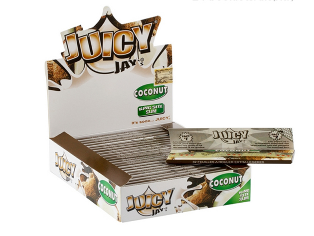 Juicy Jay`s Coconut  King Size Slim 24 Hefte je 32 Blatt