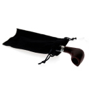 Pfeife "Excellent" braun u. schwarz mit Kunststoffmundstück, 9 mm Filter