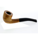 Pfeife "Excellent" braun u. schwarz mit Kunststoffmundstück, 9 mm Filter