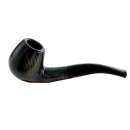 Pfeife "Excellent" braun u. schwarz mit Kunststoffmundstück, 9 mm Filter