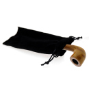 Pfeife "Excellent" braun u. schwarz mit Kunststoffmundstück, 9 mm Filter