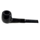 Pfeife "Excellent" braun u. schwarz mit Kunststoffmundstück, 9 mm Filter