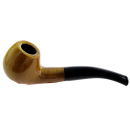 Pfeife "Excellent" braun u. schwarz mit Kunststoffmundstück, 9 mm Filter