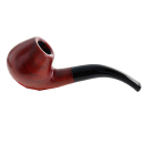 Pfeife "Excellent" braun u. schwarz mit Kunststoffmundstück, 9 mm Filter