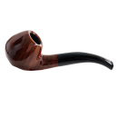 Pfeife "Excellent" braun u. schwarz mit Kunststoffmundstück, 9 mm Filter