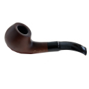 Pfeife "Excellent" braun u. schwarz mit Kunststoffmundstück, 9 mm Filter