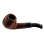 Pfeife "Excellent" braun u. schwarz mit Kunststoffmundstück, 9 mm Filter