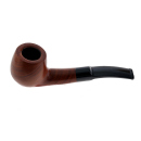 Pfeife "Excellent" braun u. schwarz mit Kunststoffmundstück, 9 mm Filter