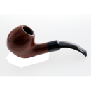 Pfeife "Excellent" braun u. schwarz mit Kunststoffmundstück, 9 mm Filter