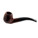 Pfeife "Excellent" nussbaum/schwarz, mit Kunststoffmundstück, 9 mm Filter