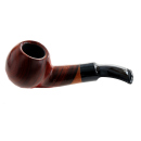 Pfeife "Excellent" nussbaum/schwarz, mit Kunststoffmundstück, 9 mm Filter