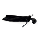 Pfeife "Excellent" schwarz, mit Kunststoffmundstück, 9 mm Filter