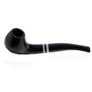 Pfeife "Excellent" schwarz, mit Kunststoffmundstück, 9 mm Filter