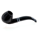 Pfeife "Excellent" schwarz, mit Kunststoffmundstück, 9 mm Filter