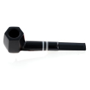 Pfeife "Excellent" schwarz, mit Kunststoffmundstück, 9 mm Filter