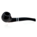 Pfeife "Excellent" schwarz, mit Kunststoffmundstück, 9 mm Filter