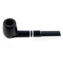 Pfeife "Excellent" schwarz, mit Kunststoffmundstück, 9 mm Filter