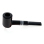 Pfeife "Excellent" schwarz, mit Kunststoffmundstück, 9 mm Filter