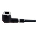 Pfeife "Excellent" mahagoni/schwarz, mit Kunststoffmundstück, 9 mm Filter