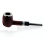 Pfeife "Excellent" mahagoni/schwarz, mit Kunststoffmundstück, 9 mm Filter