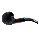 Pfeife "Excellent" braun-schwarz, mit Kunststoffmundstück, 9 mm Filter