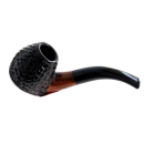 Pfeife "Excellent" braun-schwarz, mit Kunststoffmundstück, 9 mm Filter