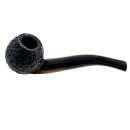 Pfeife "Excellent" braun-schwarz, mit Kunststoffmundstück, 9 mm Filter