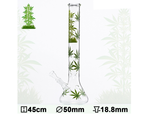 Glasbong "Jhari Beaker" Höhe 50 cm, Ø 45  mm