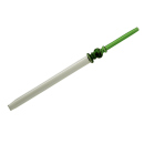 Mundstück aus Glas; Länge 39 cm; grün