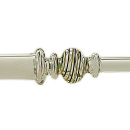 Mundstück aus Glas; Länge 39 cm; weiß