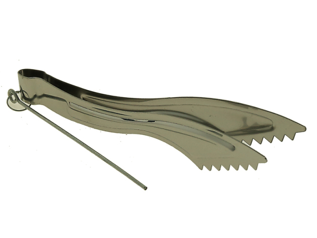 Zange für Shishakohle; Länge 16 cm, schwarzrfarbig