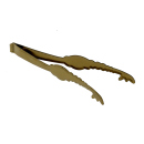 Zange für Shishakohle; Länge 17 cm, goldfarbig